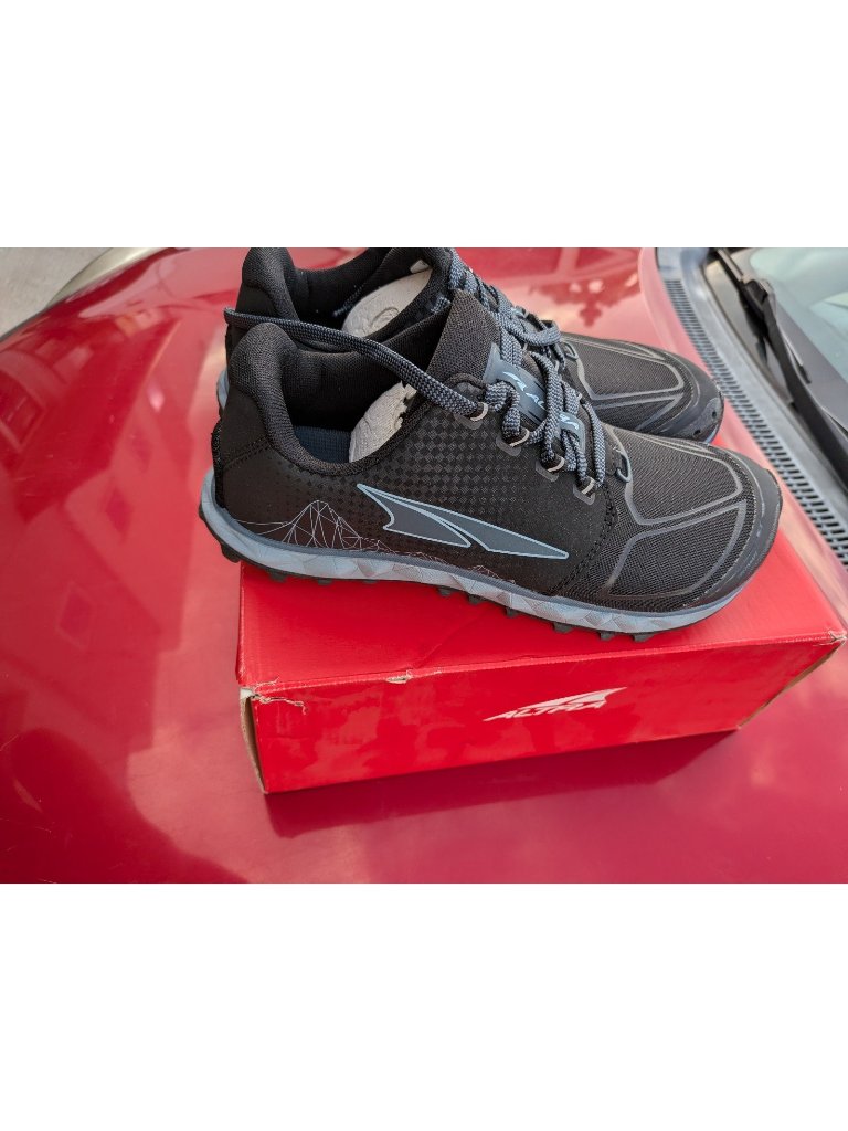 Altra Superior 4.5 Women Trail Running Shoes Size 8 Black Blue Aloa4vr4202-080